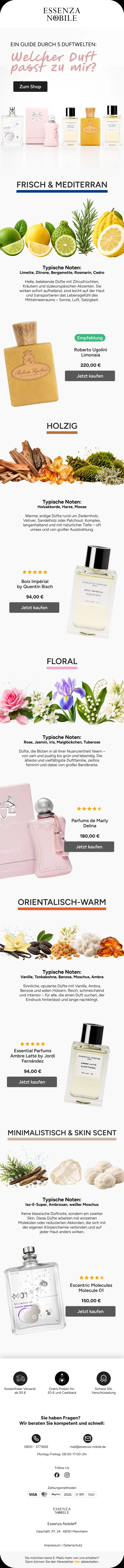 Essenza Nobile: Welcher Duft passt zu mir?
