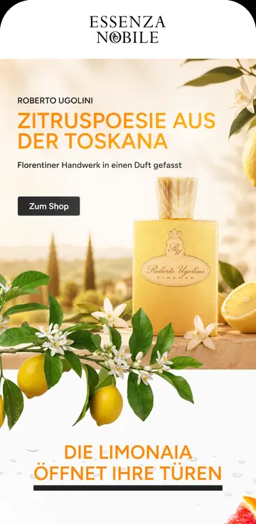 Email design: Essenza Nobile – Limonaia — Citrus poetry from Tuscany