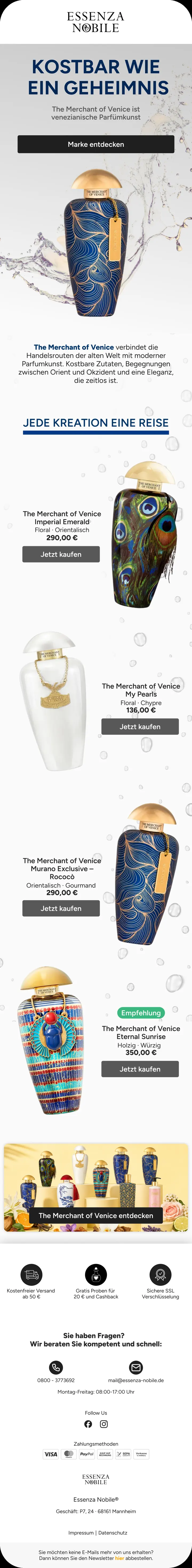 Essenza Nobile: The Merchant of Venice