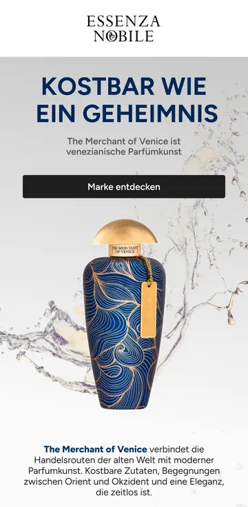 E-Mail-Design Essenza Nobile: The Merchant of Venice