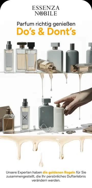 Email design for Essenza Nobile: Perfume Dos & Don’ts