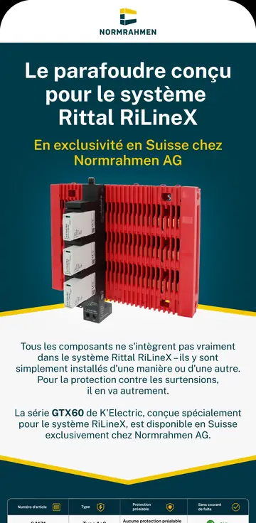 Normrahmen email design: product introduction — surge arresters