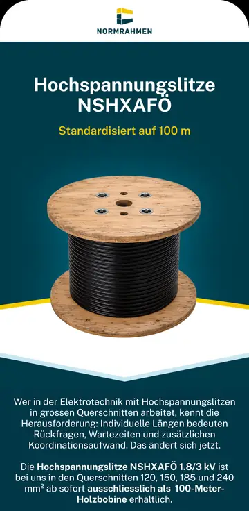 Normrahmen email design: NSHXAFÖ high-voltage cable