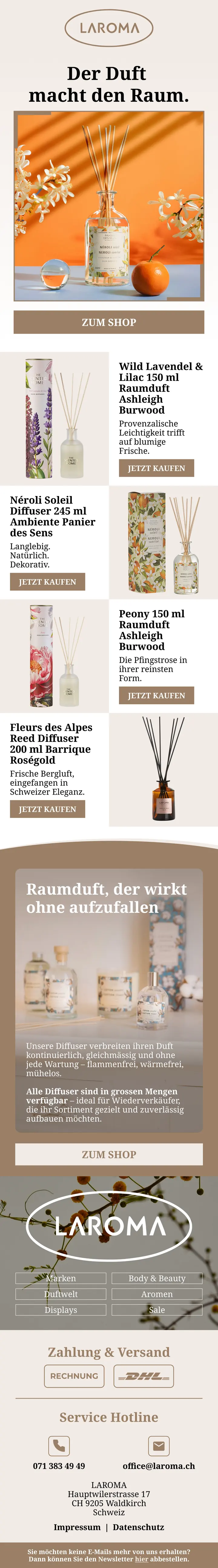 LAROMA: Der Duft macht den Raum