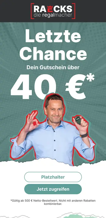 RAECKS email design: basket reminder with voucher