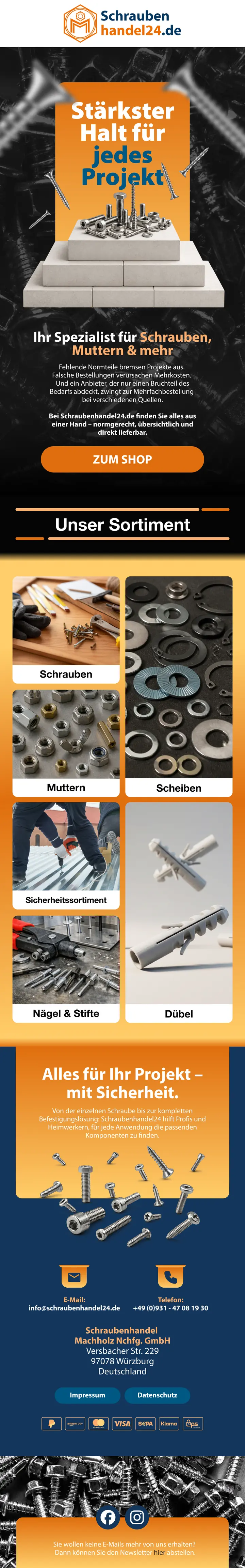 schraubenhandel24: Stärkster Halt für jedes Projekt