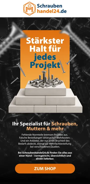 schraubenhandel24 email design: The strongest foundation for every project