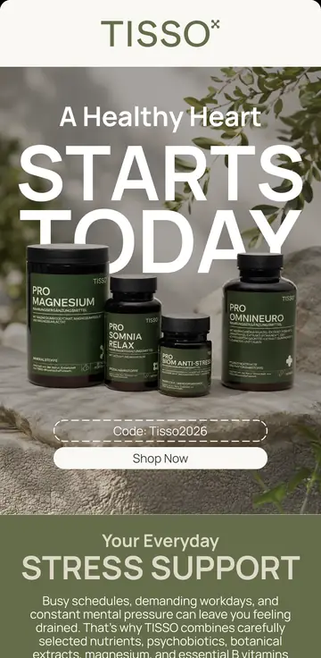 Email design TISSO: A Healthy Heart Starts Today