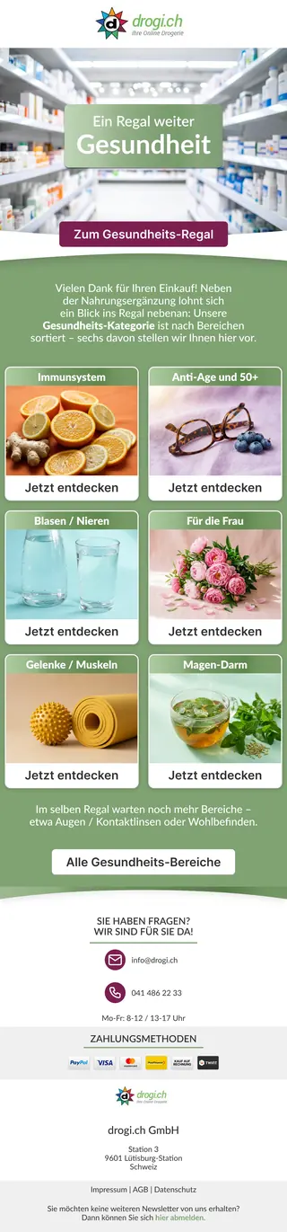 Newsletter von drogi.ch