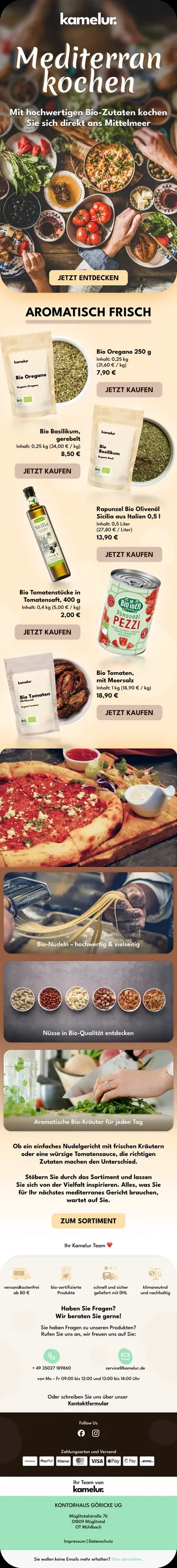 Newsletter von Kamelur