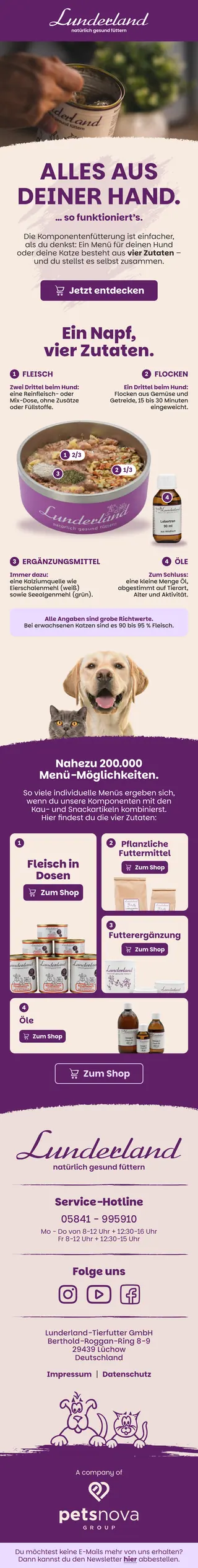 Newsletter von Lunderland