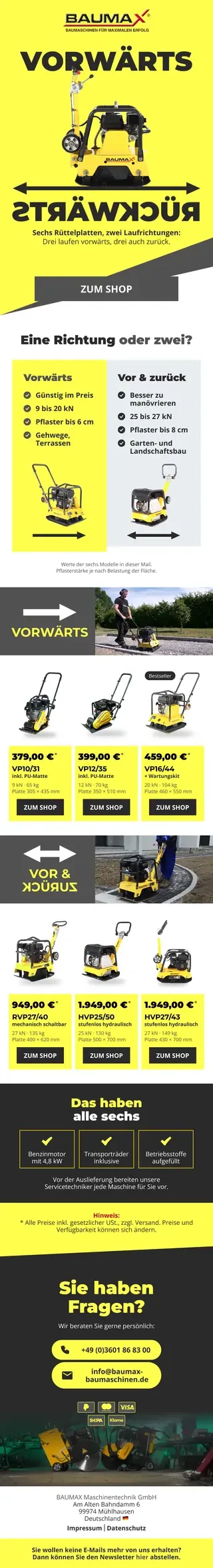 Newsletter from BAUMAX