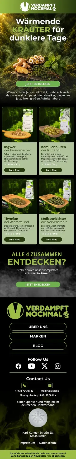 Newsletter from Verdampft Nochmal