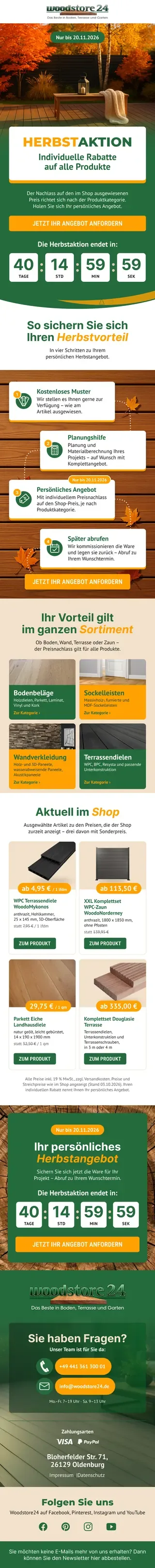 Newsletter from woodstore24